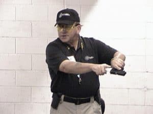 Master FBI-DEA Guest Instructor Bank Miller demonstrates