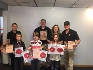 Happy ‘Kids On Target Free Rifle Class’ Children with their Proud Targets!