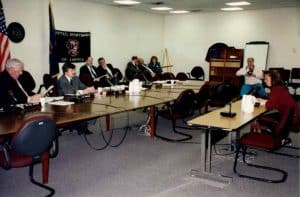 Mary Testifying for the proposed MI Concealed Carry Bill in 1999, in which all other CCW Instructors should be eternally grateful for the Endless Volunteer Efforts Ted and Mary did so they would soon be to make money teaching CCW/CPL Classes in the following years!