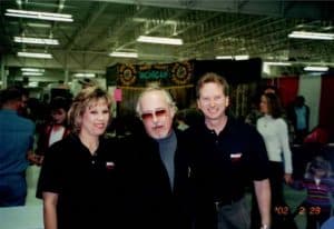 Al & Mary with the Late Radio Personality ‘Bob Bauer’ 2002 at Outdoorama Show