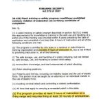 Pistol training program requirements excerpt.