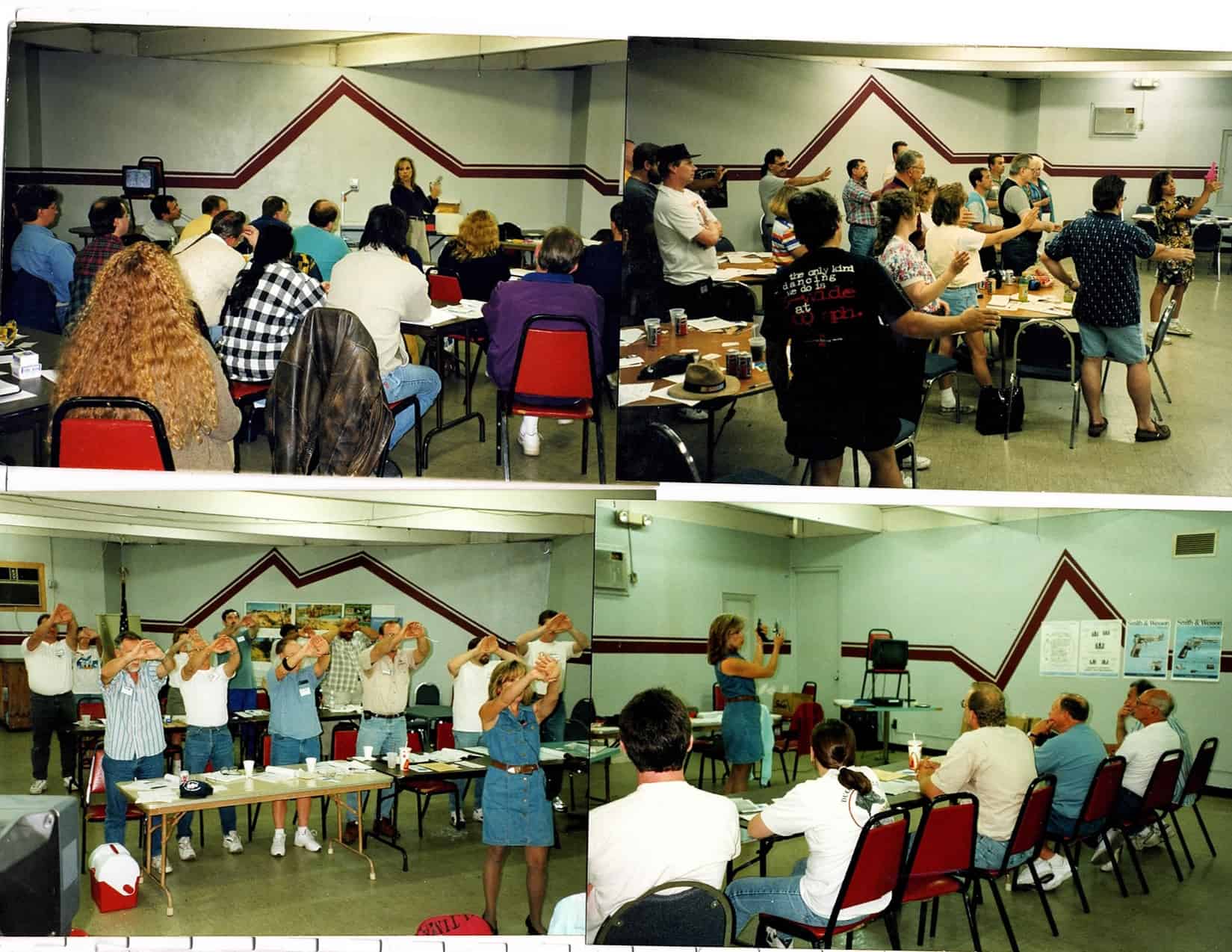 Mary Instructing one of Michigan’s First, Iconic, trend-setting CPL/CCW Courses on location of which she helped influence the passage of this State Law, as the First and only Michigan Female NRA Certified CPL Instructor way back in 2001.