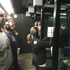 Instructor/owner Al demonstrating shooting on steel techniques