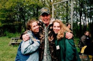 Ted Nugent with Self-Defense Trainers/Radio/Televsion Celebrities Christina & Jennifer Polkowski at his Ranch: Sunrise Acres
