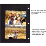 A couple of pictures are on display in a book.