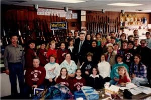 Mary and her Angels shooting club with ‘Celebrity Guest Speaker’ & Former Macomb Co. Prosecutor, Personal Friend & now Judge ‘Carl Marlinga'