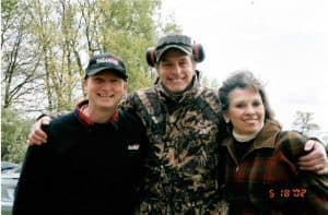 Mary, Al and Ted Nugent at his ‘Sunrise Acres Ranch’ in Jackson, MI: After Ted and Mary Shooting their guns for National & Local Television!