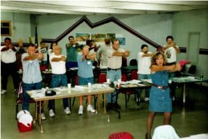Mary, Macomb County Michigan’s first Female CCW/CPL Instructor teaching Concealed Carry Courses at a remote location in 2001, just after she successfully influenced MI Legislators to pass MI first CCW Law