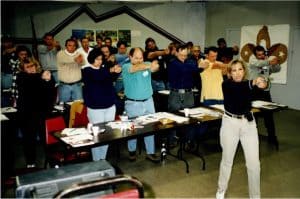 Mary, Macomb County Michigan’s first Female CCW/CPL Instructor teaching Concealed Carry Courses at a remote location in 2001