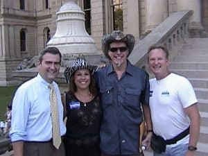 Ted Nugent, Mary & Al Polkowski, & Mi State Official at Mi Capital