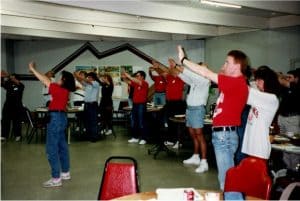 Mary teaching off site a CCW class in 2001