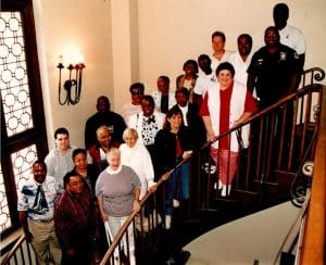 Group Graduation photo of Detroit Police Citizens-Police Academy participants: 1998