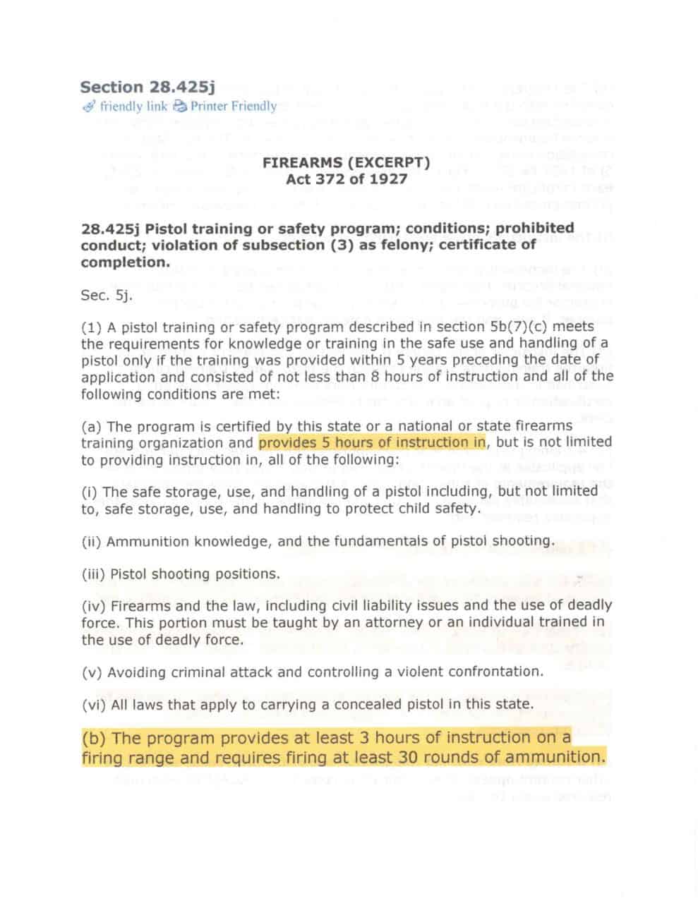 MICHIGAN Concealed Carry Classes New Applicants Ultimate Protection